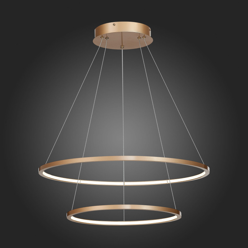 Светильник подвесной 60 см, 56W 4000K ST LUCE ST603 IN ST603.243.56 Золотистый