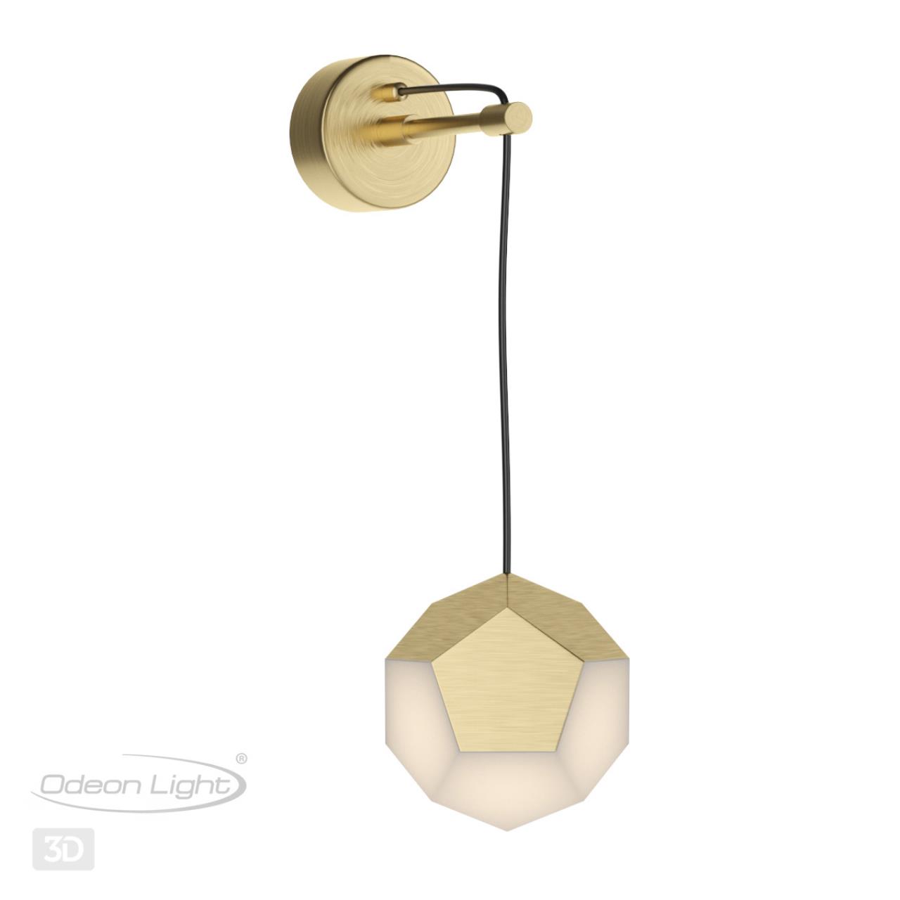 Бра Odeon Light Bingo 4305/7WL, 7W LED, 4000K, золото