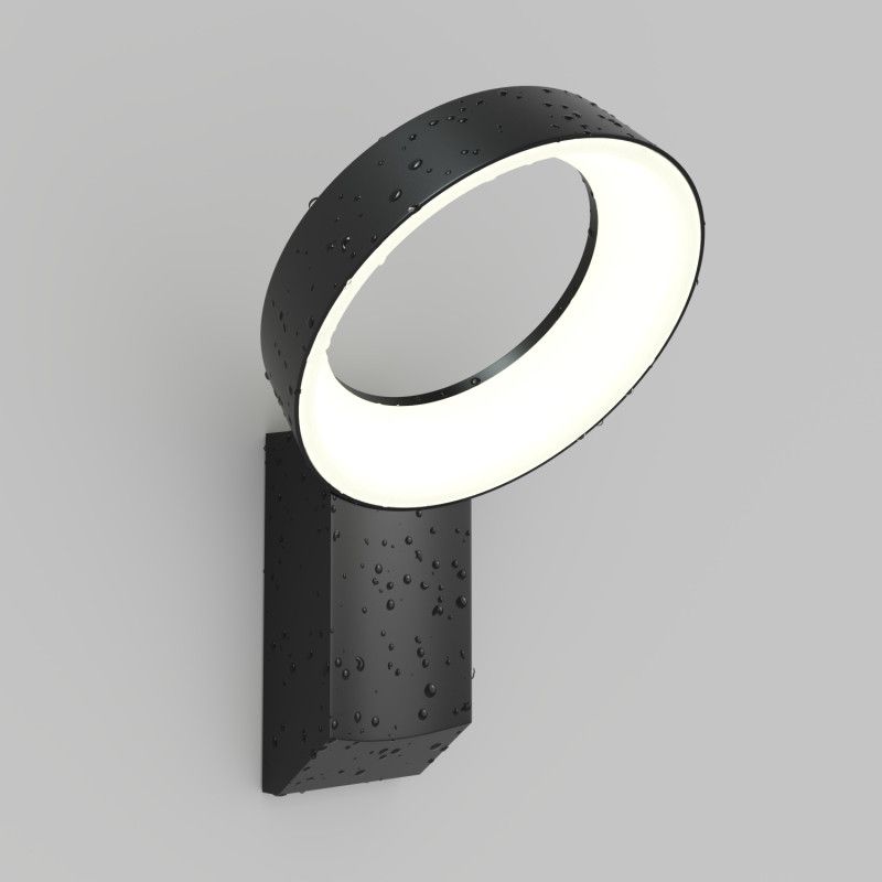 Бра 16,5*18*26,5- см, *LED*12W, 3000K, Denkirs SANVIK DK9712-BK, черный алюминий