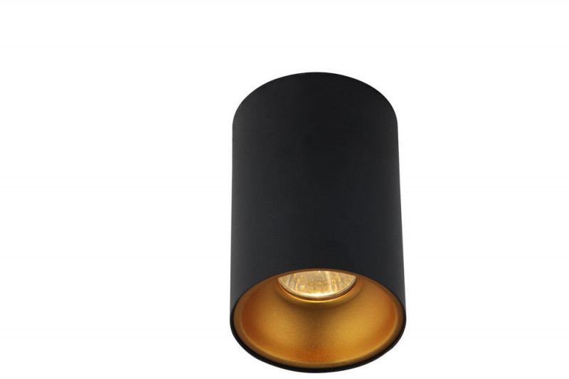 Светильник 10 см, Crystal Lux CLT 411C BL-GO Черный/Золотой