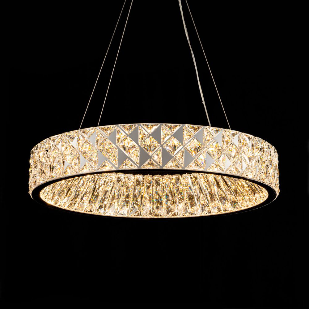 Люстра *60*10 см, LED*56W, 3000-6000K, Modelux  ML.335.600 CR, Хром