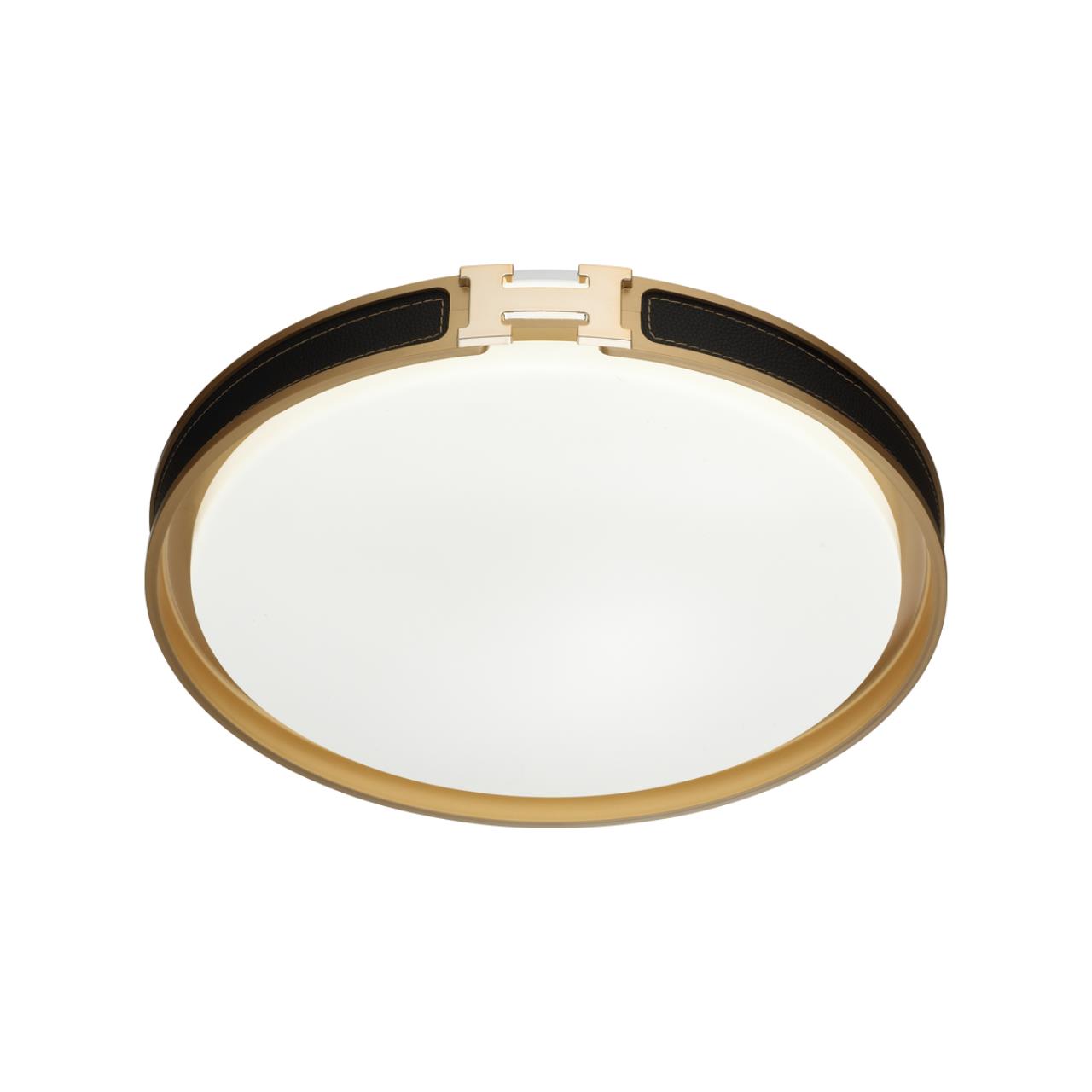 Светильник *40,5*8,5 см, LED 1*48W, 4000 К, Sonex Favemo Black 7667/DL, белый/черный/золотой