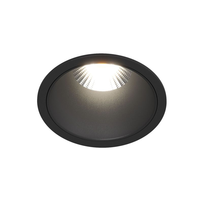 Светильник встраиваемый 8,5*8,5*7,7 см, вр 7,5 см, *LED*12W, 3000K, Denkirs Grena DK4500-BK, черный