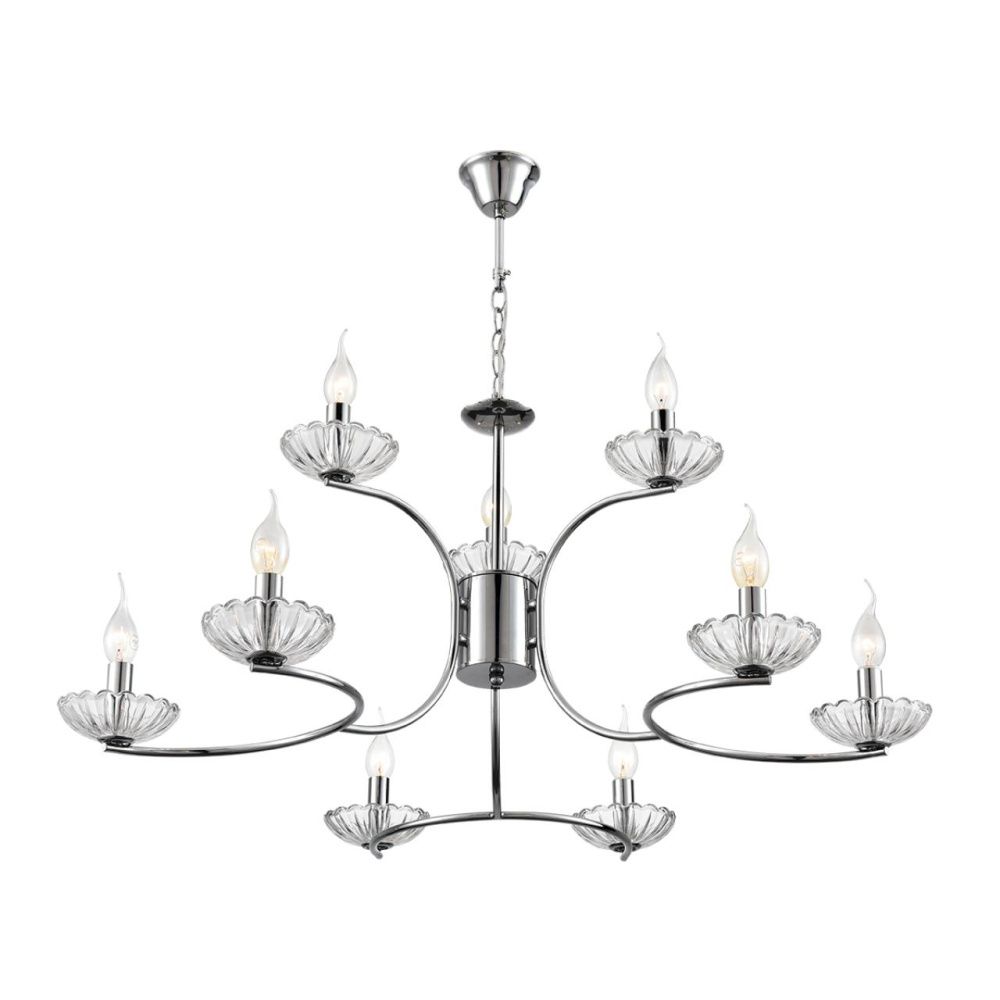 Люстра *62*63,5- см, 9*E14*40W, Lumion Lolina LUM8155/9, хром