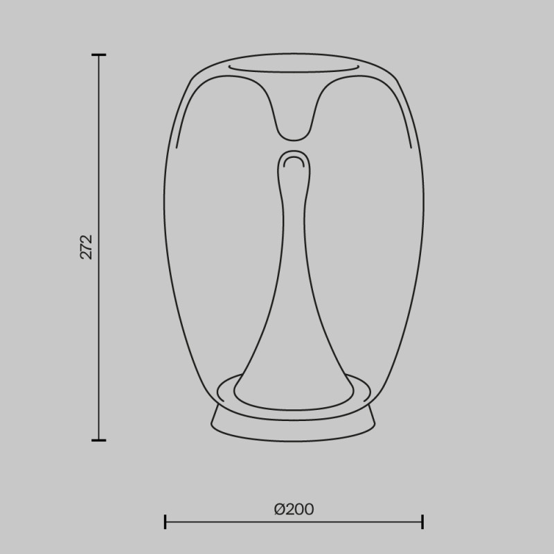 Настольная лампа 20*27,2 см, LED, 9W, 3000К, Maytoni SPLASH MOD282TL-L15G3K1 золотой