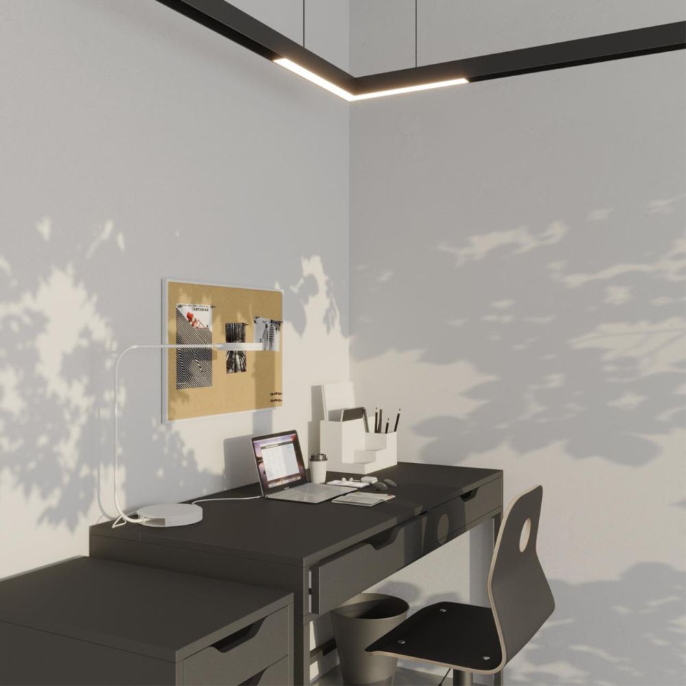 Cветильник  24,2*22*3 см, 1*LED*20W, 3000/4000/6000K, Novotech VECTOR PORT 359944, черный,