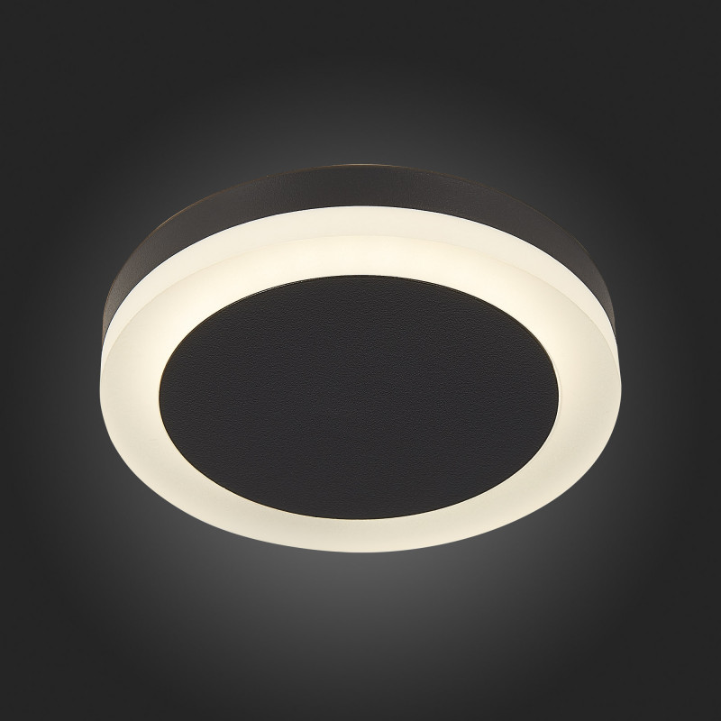 Светильник потолочный 11 см, 6W 4000K ST LUCE Накладные светильники ST104.442.06 Черный
