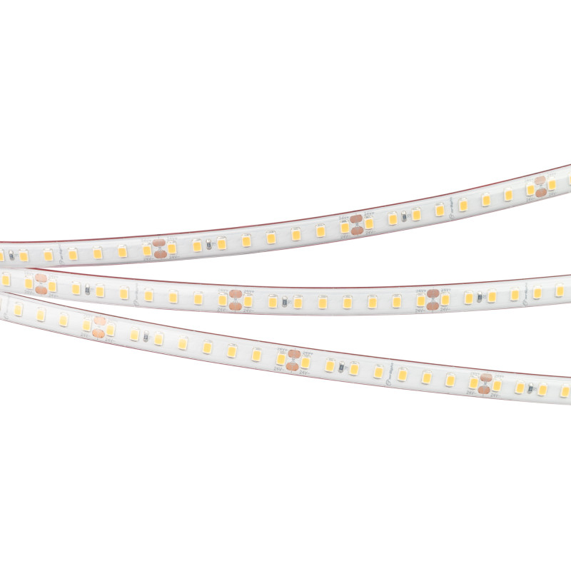 Лента герметичная RTW-PR-A128-10mm 24V Warm3000 (9.6 W/m, IP66, 2835, 5m) (Arlight, высок.эфф.150 лм/Вт) 038739. Цена указана за 5 метров. Продается кратно 5 метрам.
