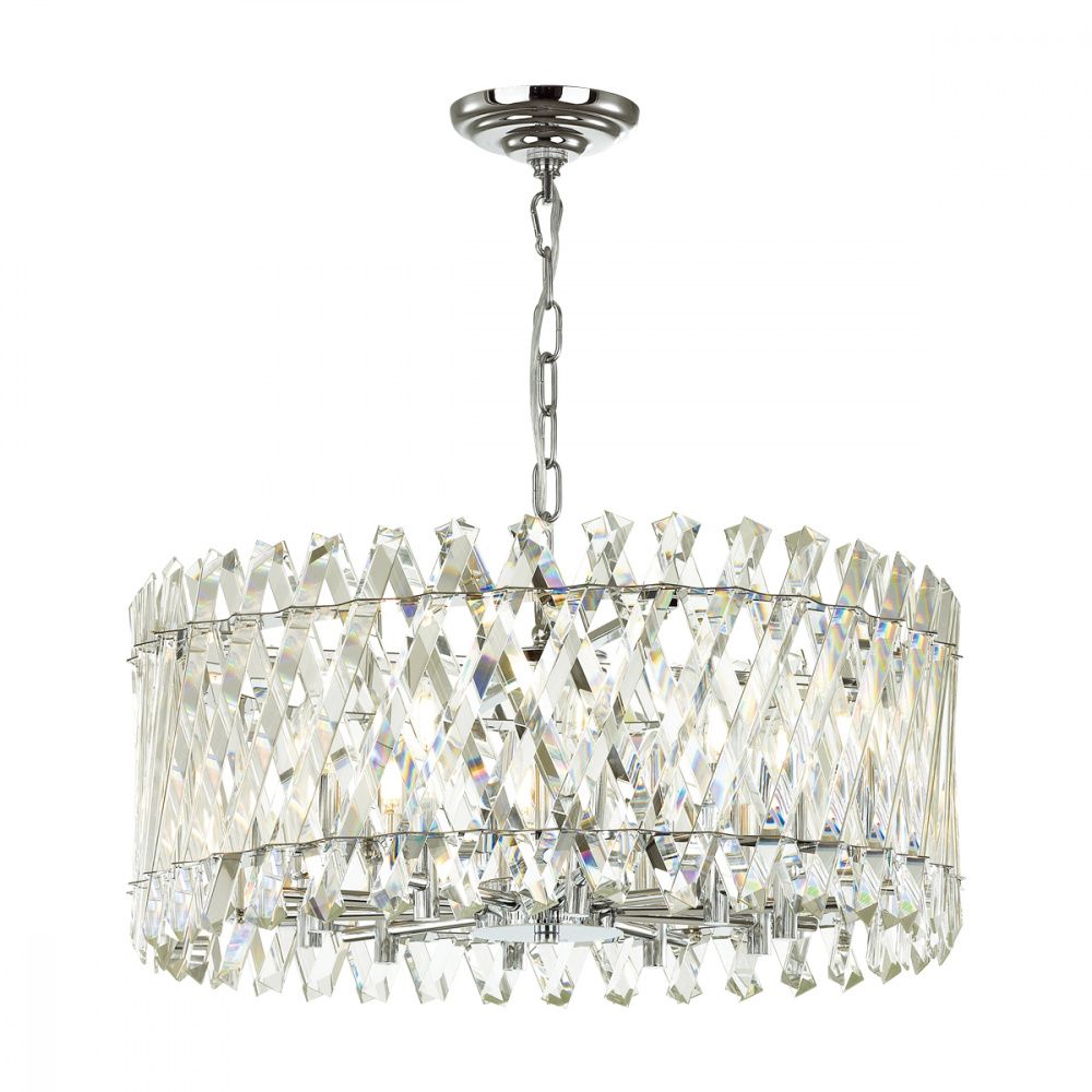 Подвесная люстра Odeon Light Selva 4796/10, диаметр 60 см, хром