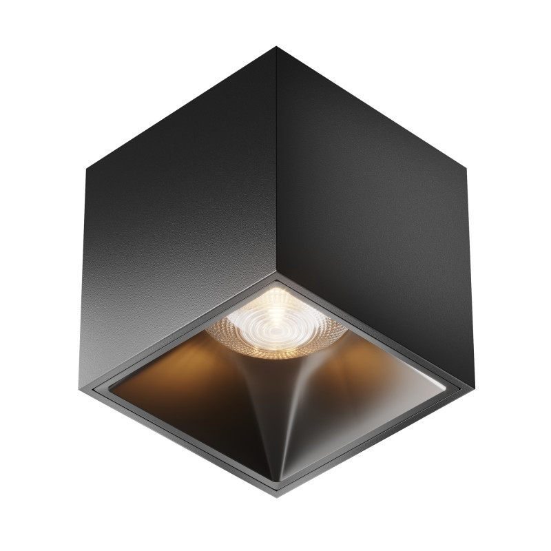 Светильник 7*7 см, LED 12W, 3000K Maytoni Cover C065CL-L12B3K, черный