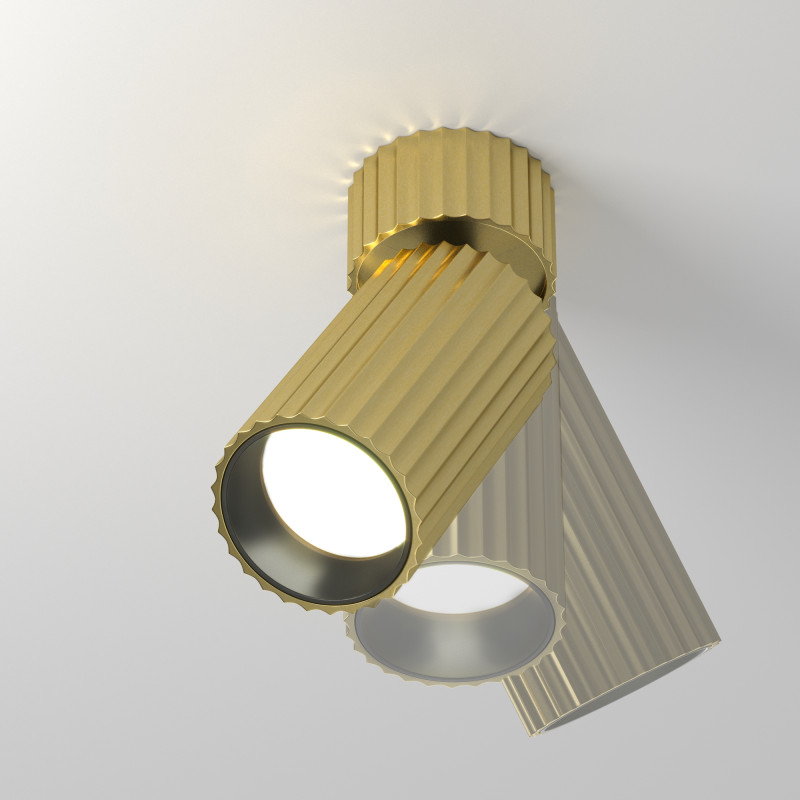 Накладной спот 14 см, Maytoni Calipso C108CL-01-GU10-BS, латунь