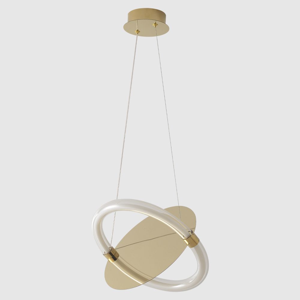 Светильник подвесной 22,3*32*22,3-225,4 см, *LED*22W, 3000K, Crystal Lux Nebula NEBULA SP22W LED GOLD, Золото