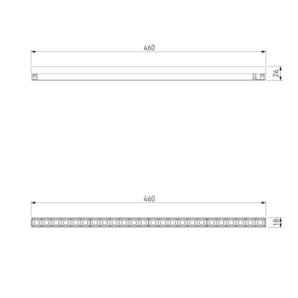 Brass Line Трековый светильник 20W 4000K латунь 85529/01 Elektrostandard Line Magnetic 4690389218750, a071850