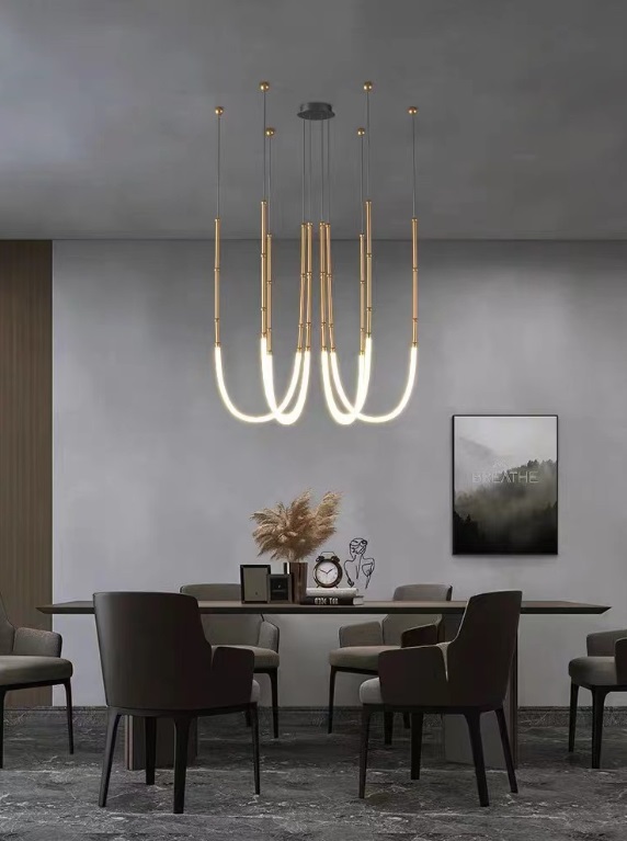 Подвесная светодиодная люстра Inodesign Alrik CH Brass 44.1512