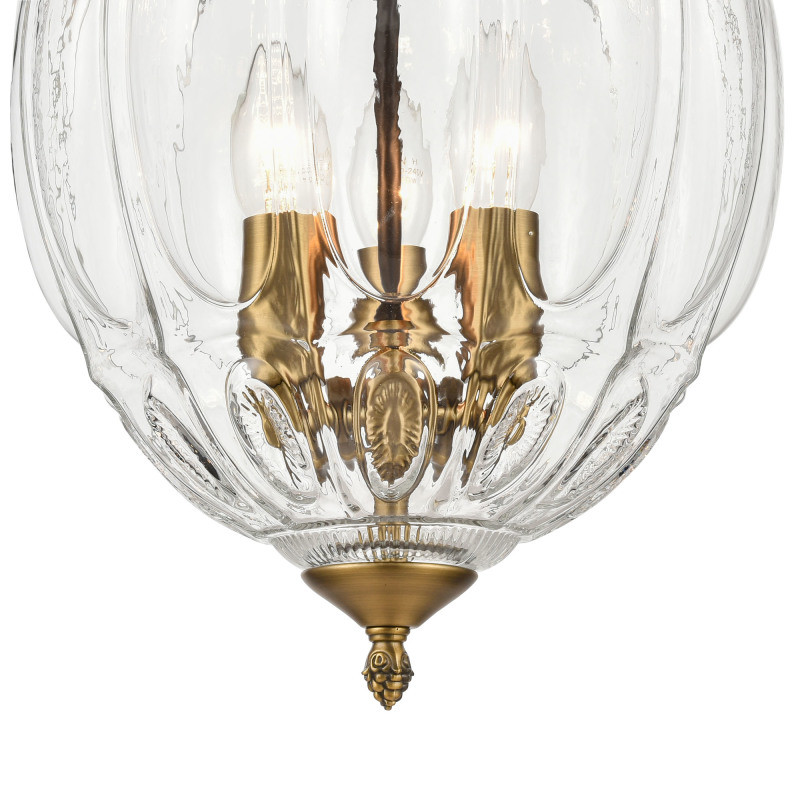 Подвесной светильник  28*170 см, 3*E14 коричневый, бронза Vele Luce Helen VL4266P23