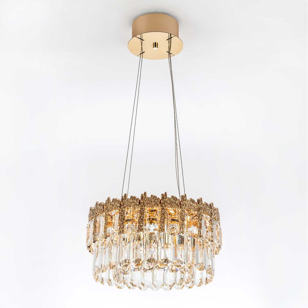 Подвесная люстра 40 см, 75W, 3000-6000K, MODELUX ML.830.400 GD, золото