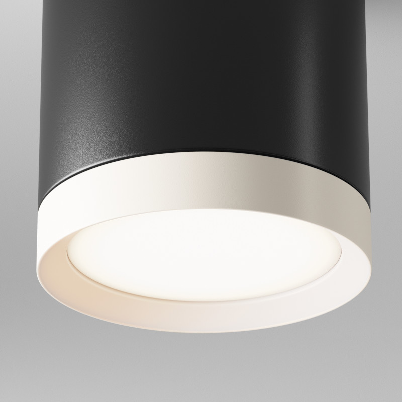 Светильник 9 см, Technical C086CM-GX53-MRD-BW, черный-белый