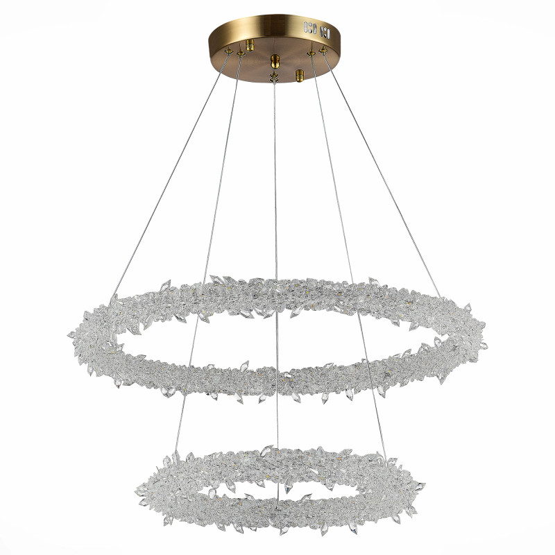 Люстра подвесная 60 см, 80W 3000 - 6500K ST LUCE Lucchero SL6105.203.02 Золотистый