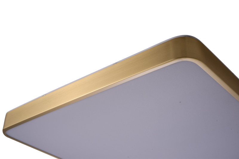 Накладной светильник 50*50*4 см, LED, 72W, 4000K Zortes Monna ZRS.1209.05, латунный