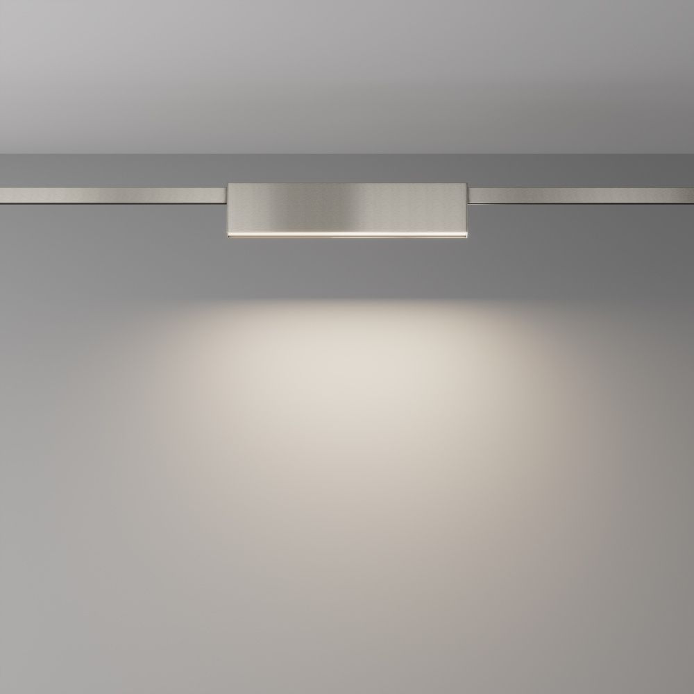 Трековый светильник  TR151-1-12W4K-PT 23,2*2,4*-4,85 см, *LED*12W, 4000K, Maytoni technical FLARITY TR151-1-12W4K-PT, Платина