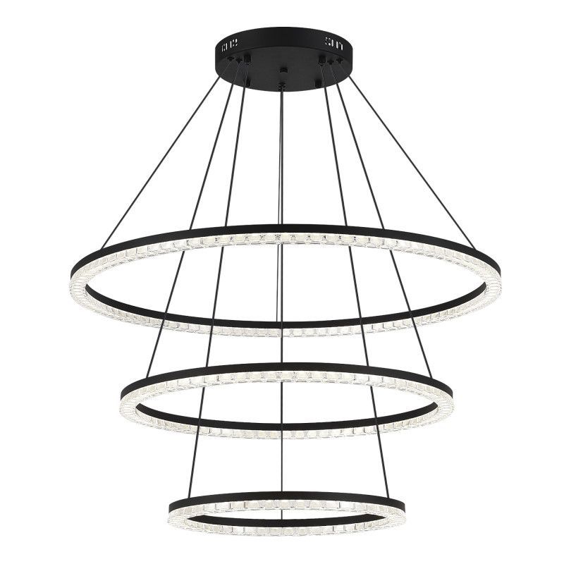 Подвесной светильник *85*-150 см, *LED, 130W, 4000K, ST-Luce Euclidics SL1018.403.03, черный