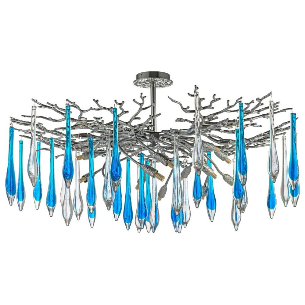 Люстра потолочная *100*55 см, 14*G9*40W, Dio D`arte Tavenna Nickel Tavenna H 1.3.100.178 N, никель