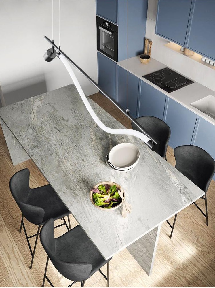 Светильник ElegantLight DZN-11109 ЧЕРНЫЙ D800/H1200/1+1/LED+GU10/16+7W/4500K 24-03