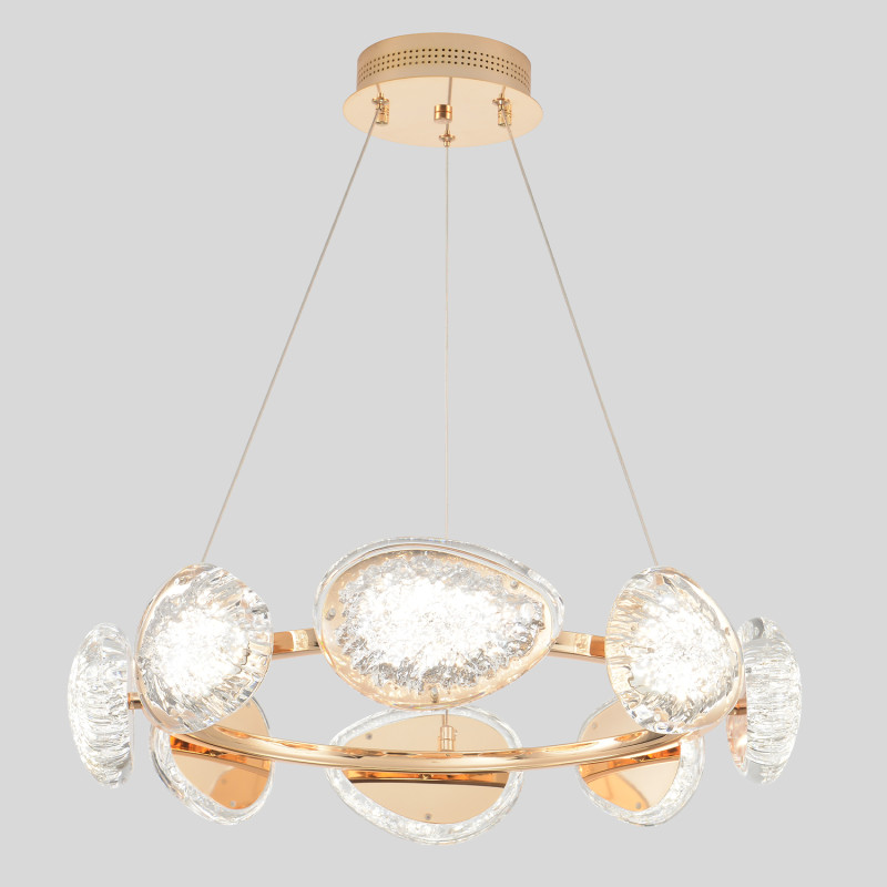 Светильник 55 см, 64W, 3000-6000K, Crystal Lux FELICIDAD SP64W LED, золото