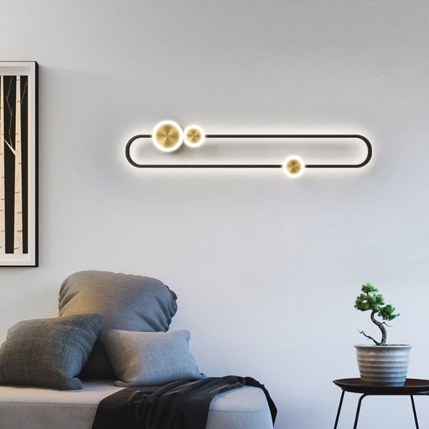 Светильник DZN-4645 ЧЕРНЫЙ+БРОНЗА  D600/H170/1/LED/10W/4500K ELLIPSIS 25-07