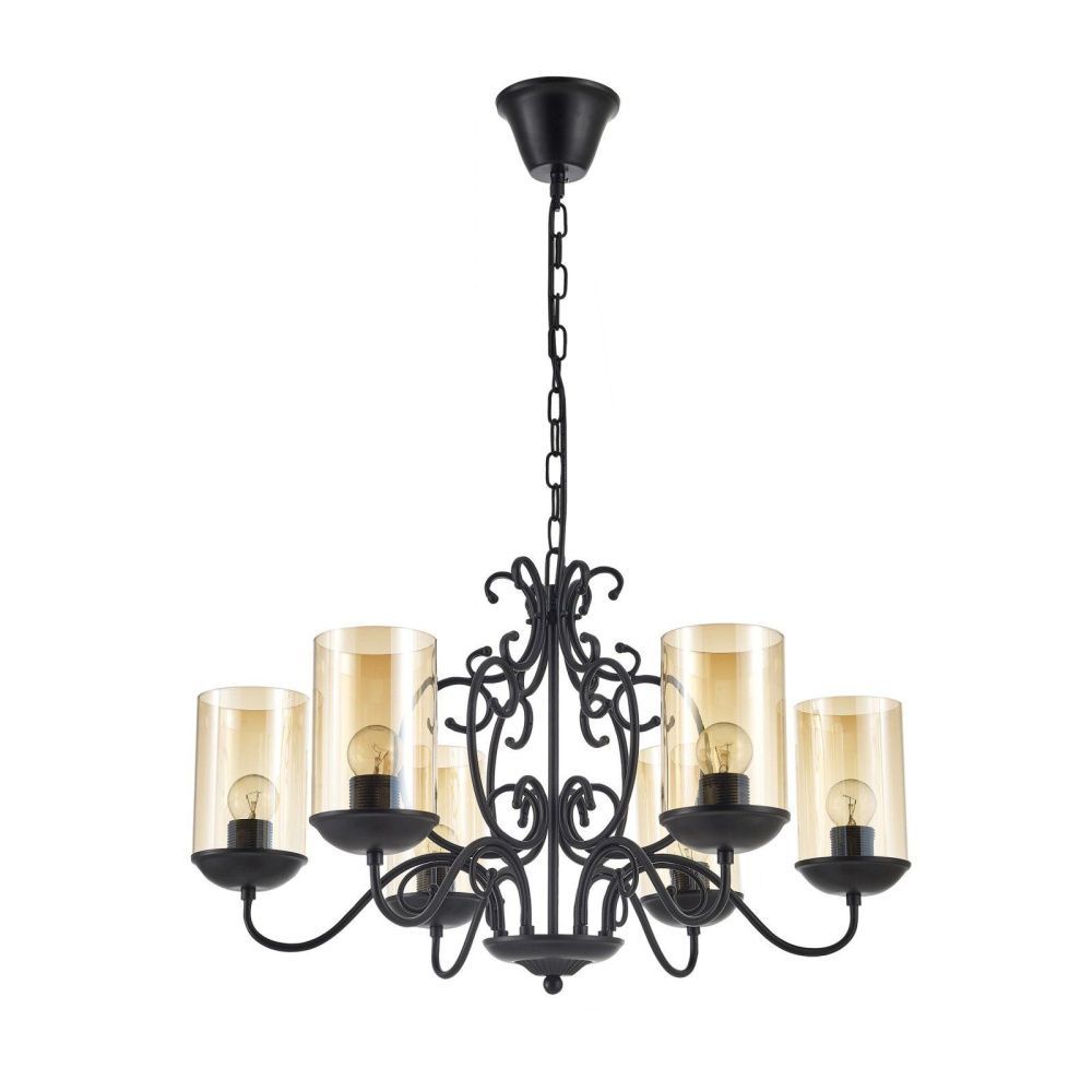 Люстра *60*120 см, 6*E27*60W, Arti Lampadari Gardena Gardena E 1.1.6 B, Черный