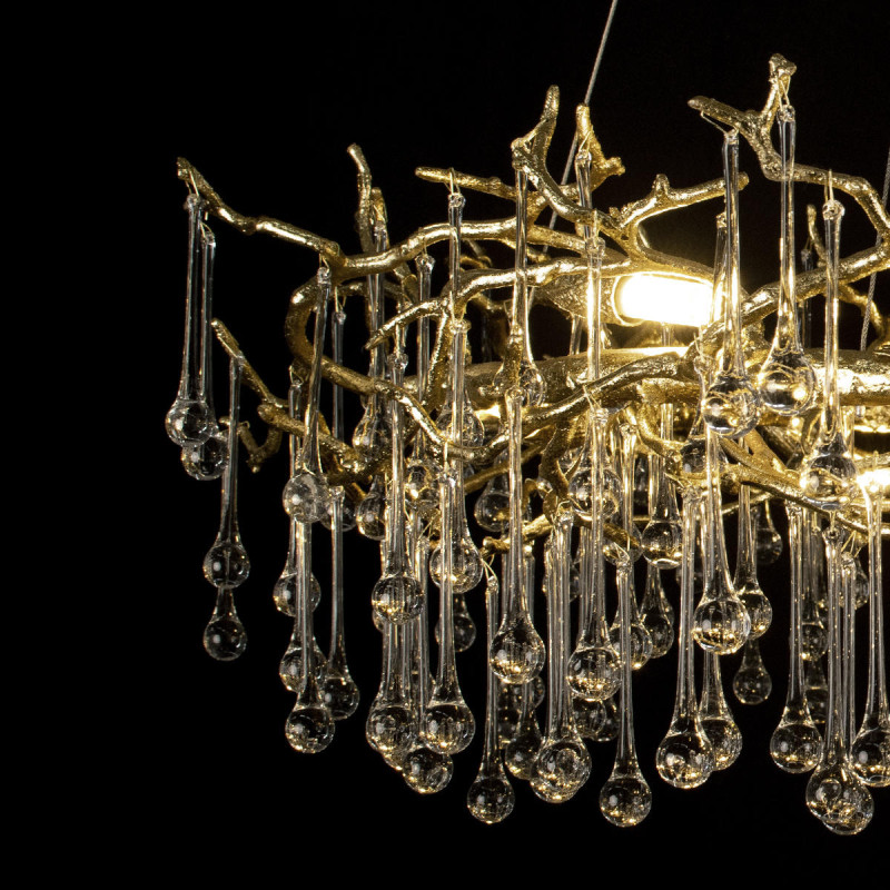 Подвесная люстра 100 см, 10*G9 золото Loft It Bijout 10068/1000 GD