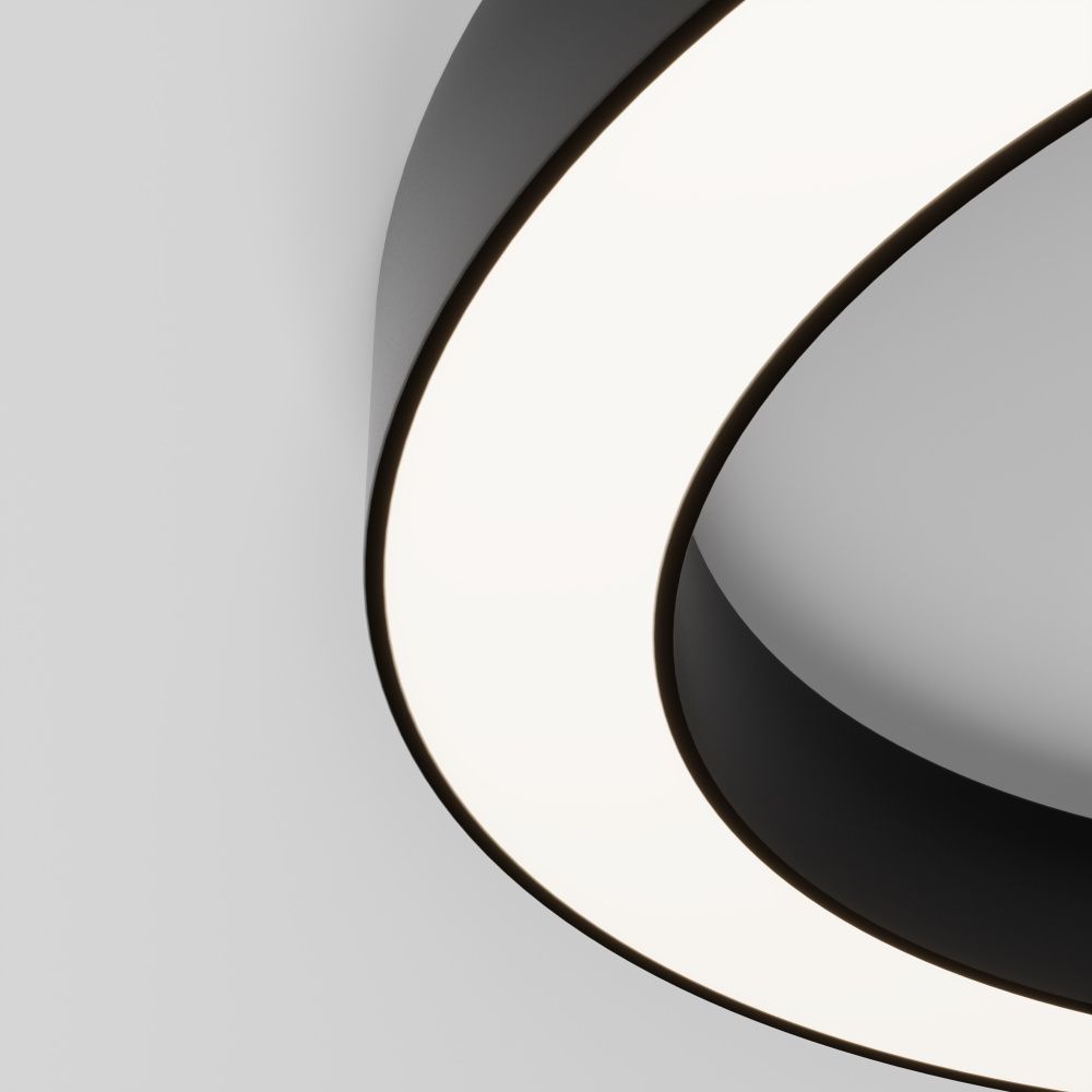 Светильник  C093CL-45W4K-B **-6 см, *LED*45W, 4000K, Maytoni technical Lua C093CL-45W4K-B, Черный