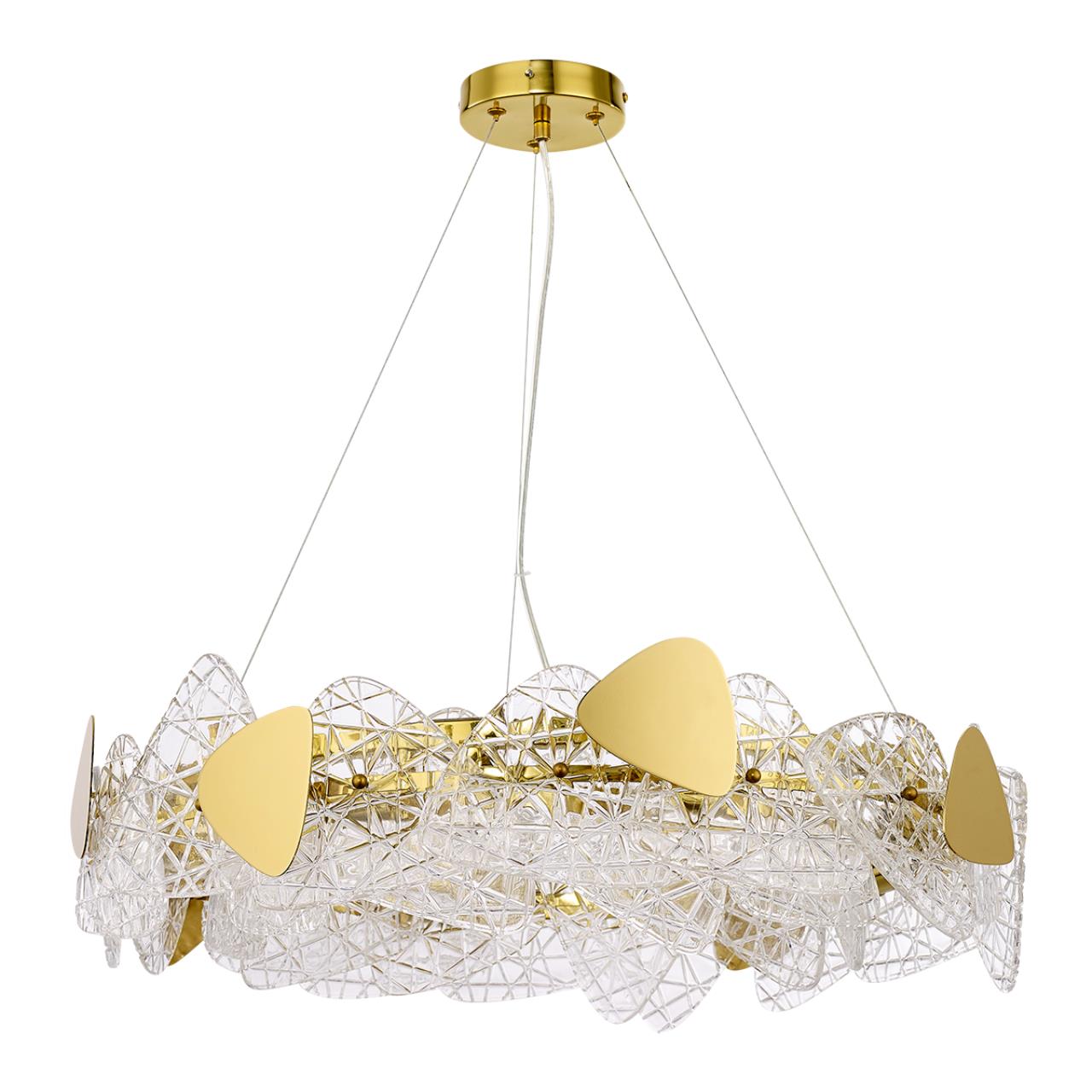 Люстра подвесная 62,5*115 см, 8*E14 Lumion Queeny 6582/8 золотой