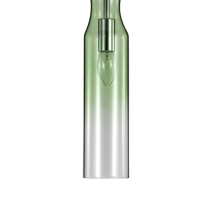 Подвесной светильник 8*8*198,5 см, 1*E14, 40W, Indigo BEUTA V000561 хром, 11052/1P Green