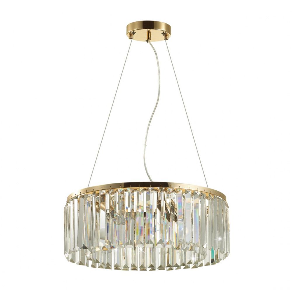 Подвесная люстра диаметр 45 см Odeon Light Vassa 4987/6 Золото