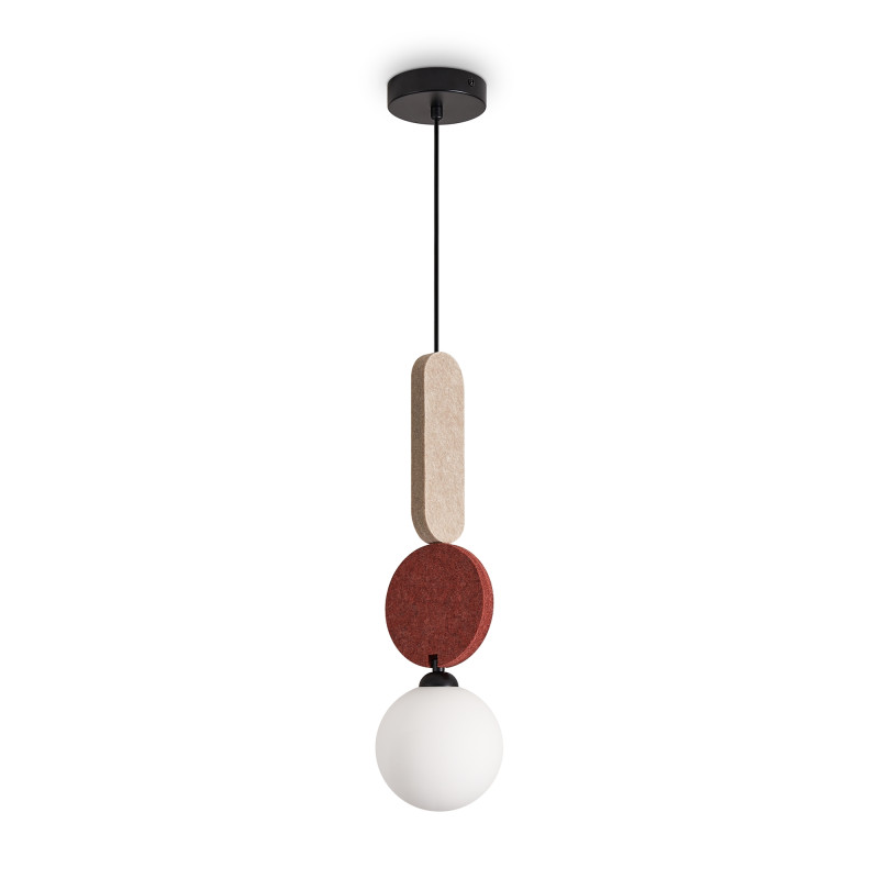 Подвесной светильник 12 см, Freya Acoustic FR5494PL-01TR, черный
