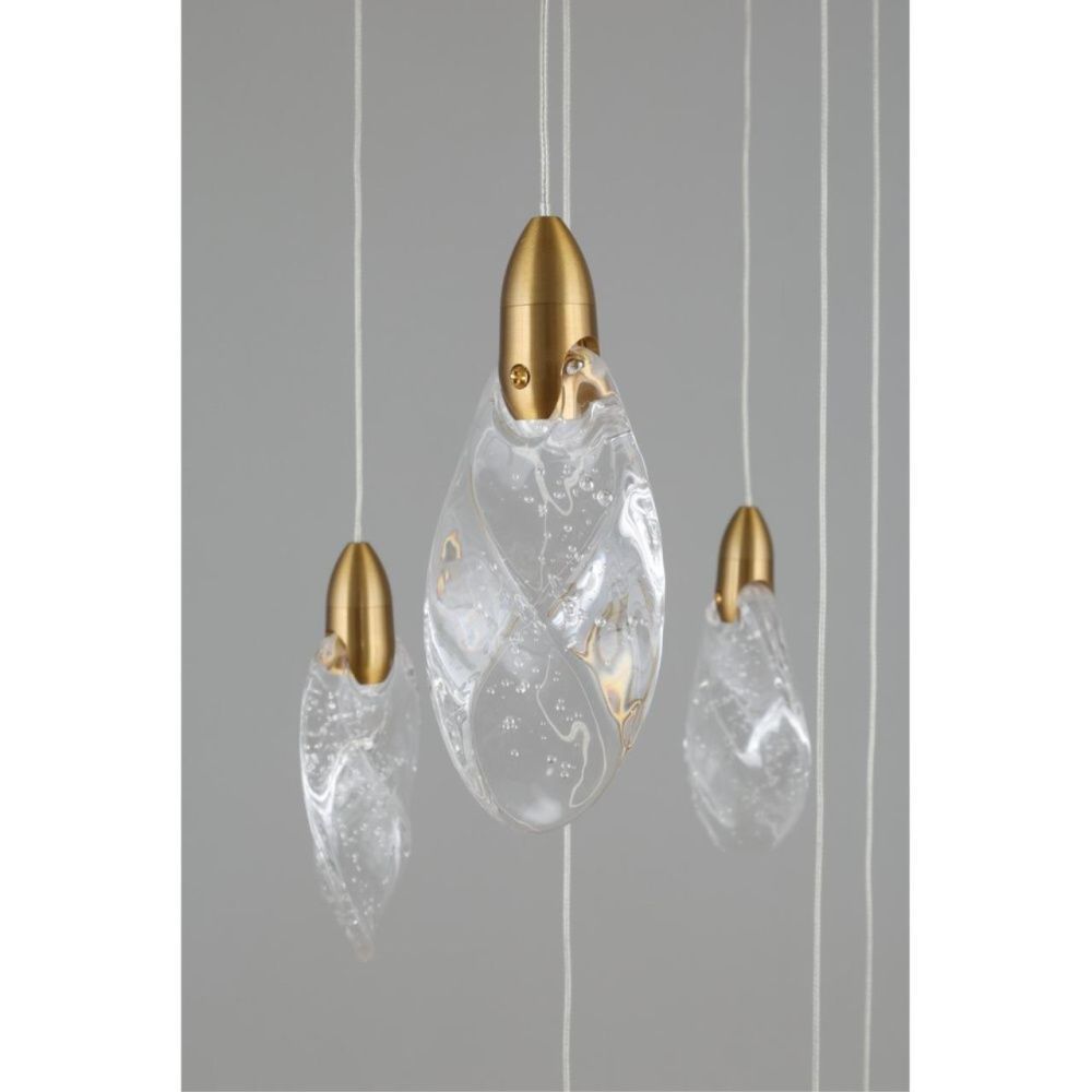 Светильник подвесной 50 см, 27W, 3500K, Aployt Julietta APL.083.06.27, латунь