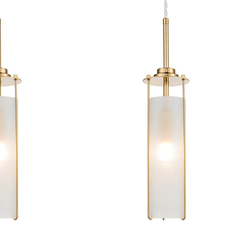 Подвесной светильник 10*60*196,5 см, 3*E14*40W, Indigo Modern V000416, бронзовый, 11038/3P Brass
