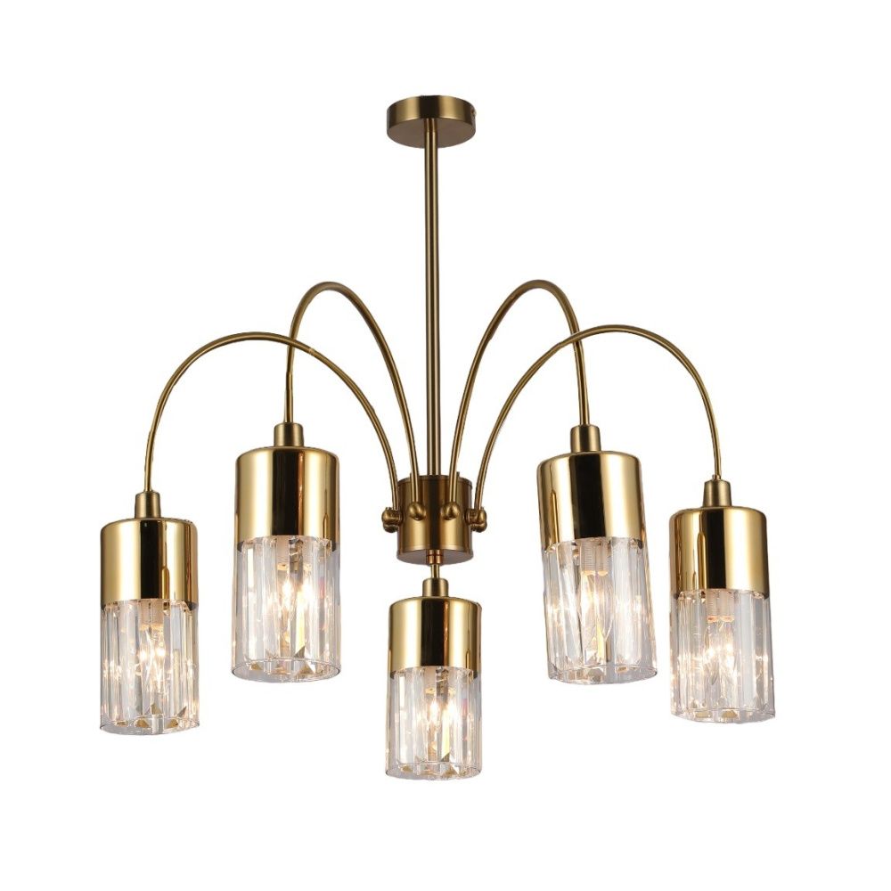 Люстра 68*68*57 см, 5*E14 Gerhort G11065/5COP CL, Медь