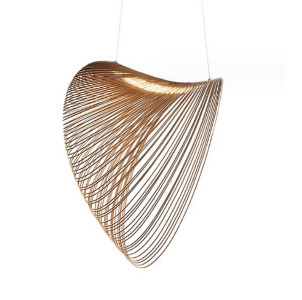 Светильник DZN-6410 КОРИЧНЕВЫЙ  D800/H600/1/LED/24W/3000K FOSSIL цвет древесины 24-08