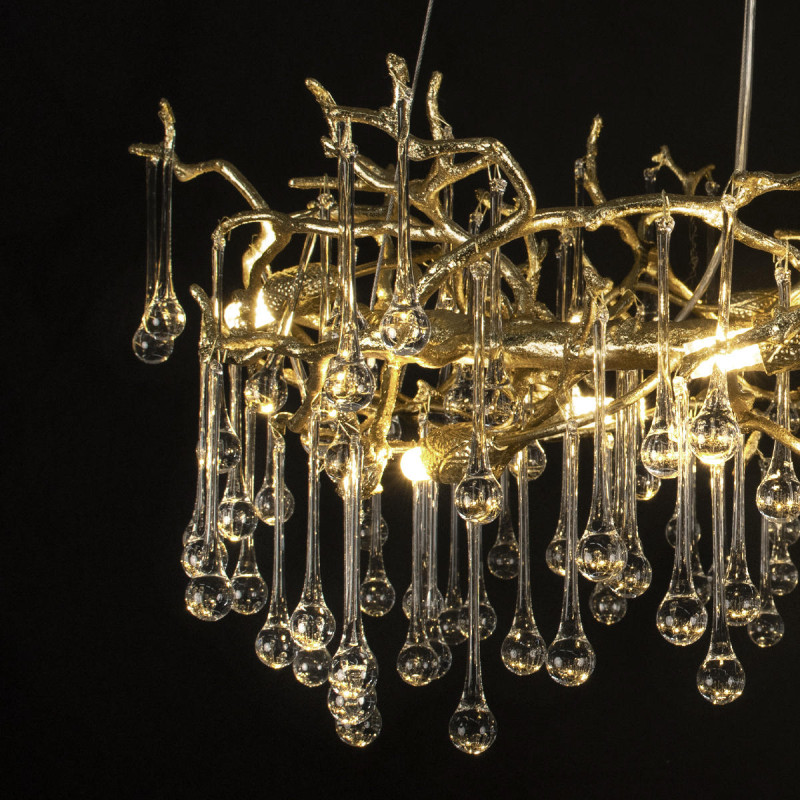 Подвесная люстра 80 см, 8*G9 золото Loft It Bijout 10068/800 GD
