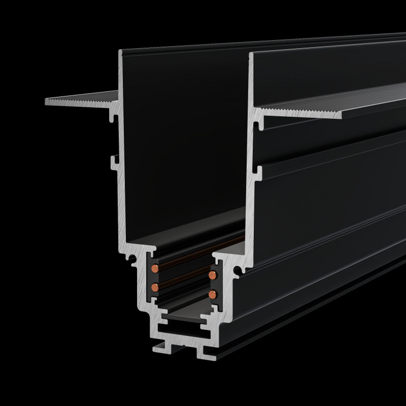 Шинопровод 100 см встраиваемый Maytoni Technical Magnetic track system S35 TRX004-221B черныйIP 20