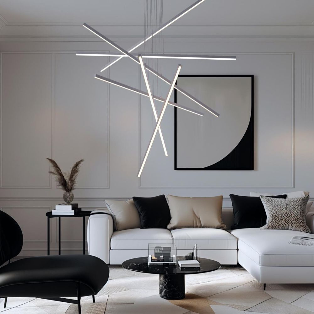 Подвесная люстра 120*125 см, 180W, 3000-6000K, Citilux Стиг CL203260 белый