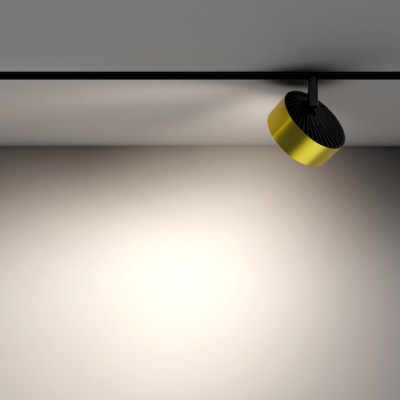 Светильник на шине 10,2*10,2*10,7 см, LED, 18W, 4000К, Maytoni Technical Rado TR040-2-18W4K-BBS латунный