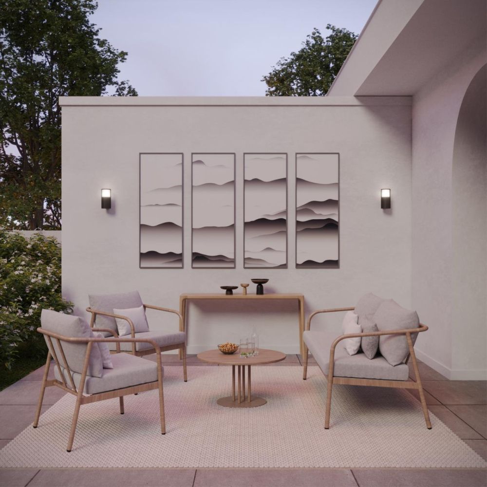 Уличный фасадный светильник 12,5*9,5*21- см, 1*E27*25W, Novotech Costas NOV370991, черный