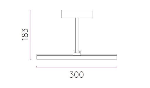 Светодиодная подсветка для картин 30 см Astro 7900 Mondrian 300, полированный никель