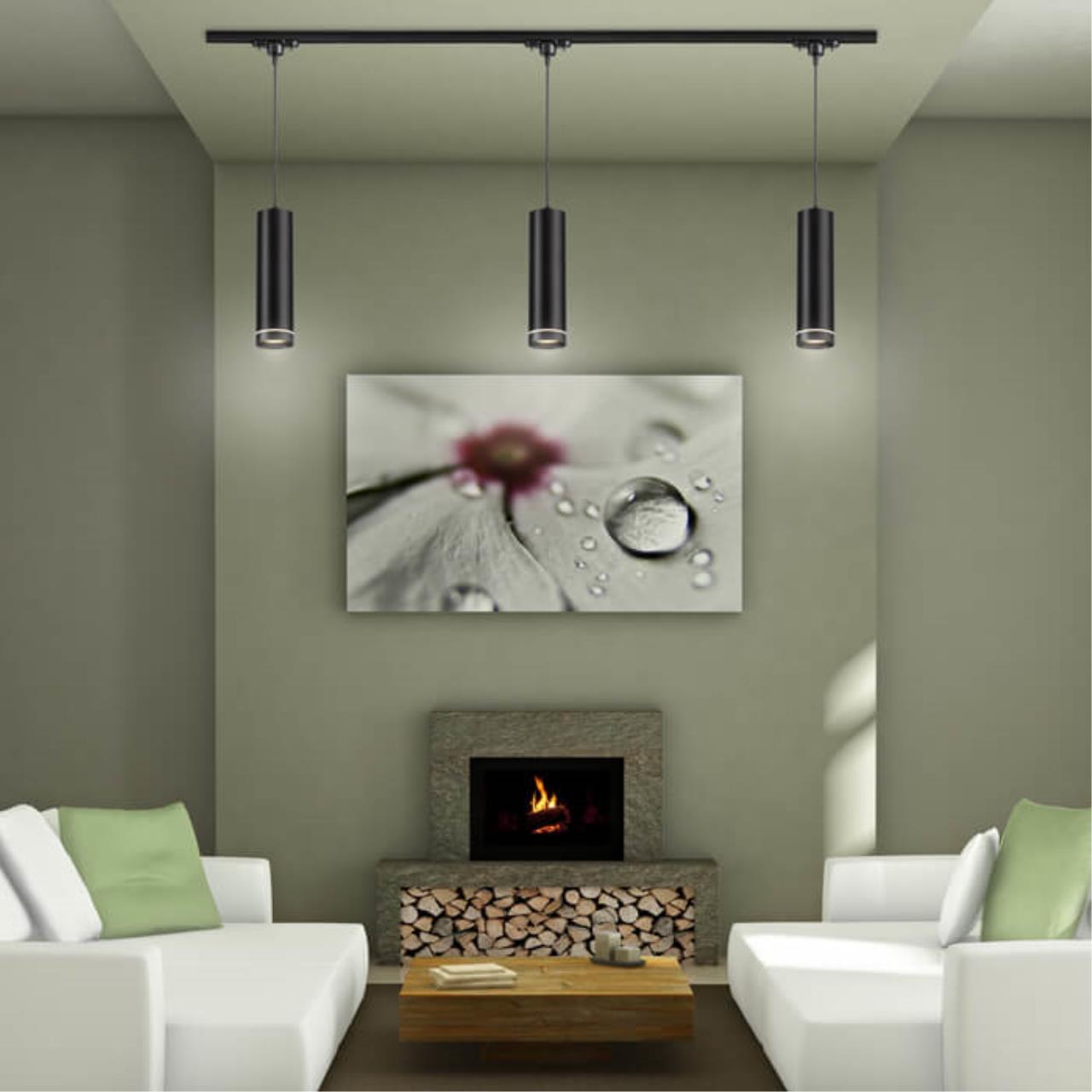 Трековый светильник Novotech Arum 357693, Ø 8 см, черный, LED, 12W, 3000K, 540Lm