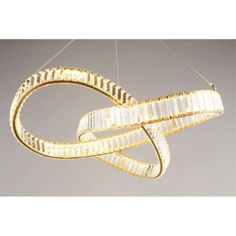 Подвесная люстра 80*70-140 см, 1*LED, 48W, 3000K, Aployt Olimp APL.045.03.48, золотой