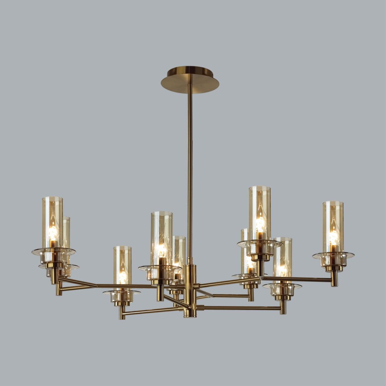 Люстра потолочная 31*47*20 см, 9*E14 Lumion Madonna 6554/9C бронзовый