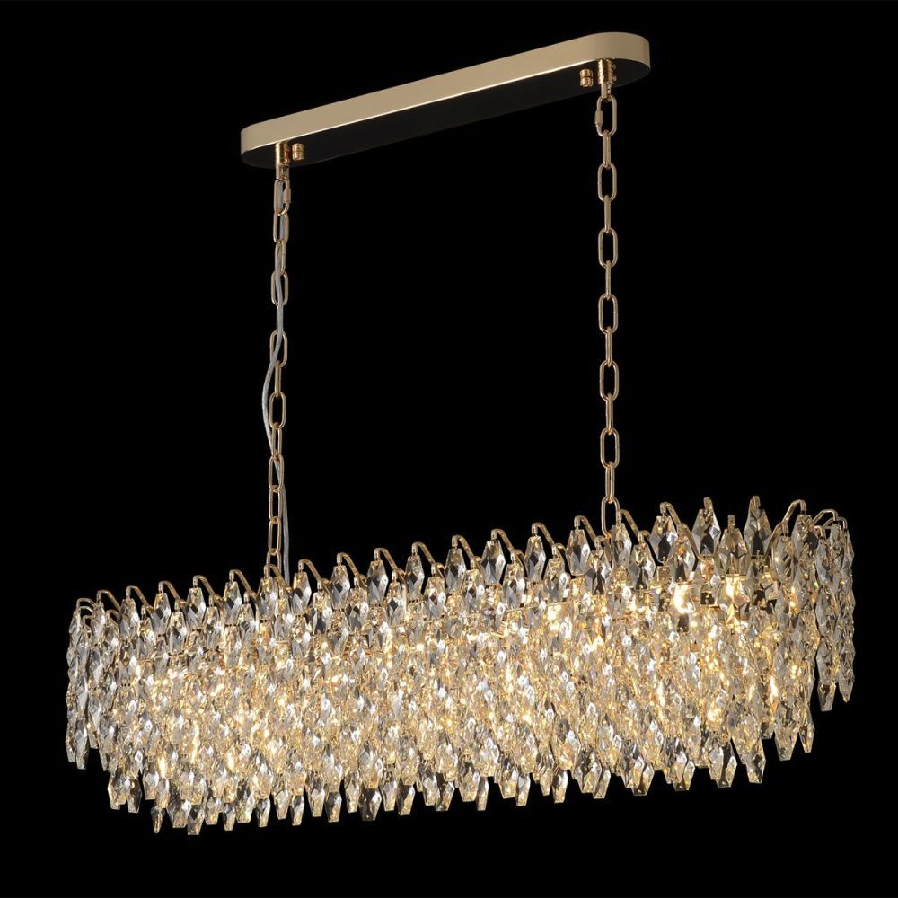 Подвесная люстра 100 см, Crystal Lux HEDONIST SP17, золото